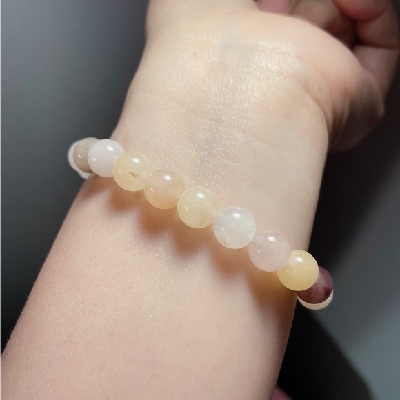 Natural Stone Cherry Agate Crystal Healing Bracelets 8mm - Picture 3 of 3